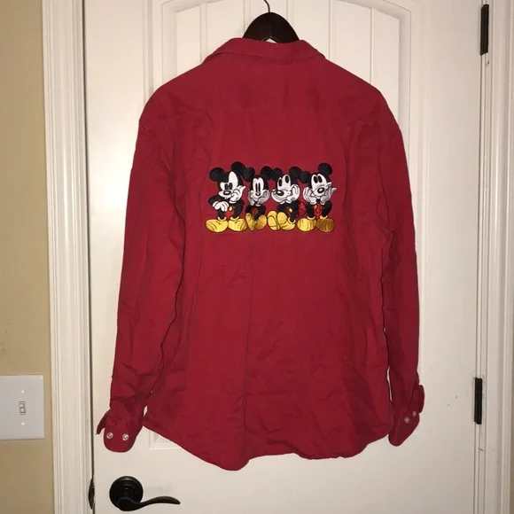🦊mickey mouse button up - Picture 1 of 3